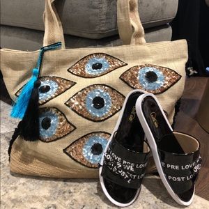 evil eye beach bag